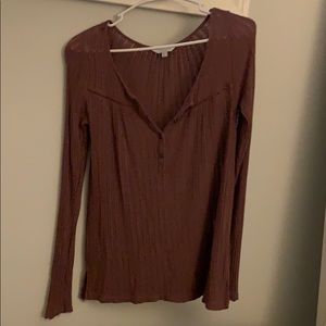 lucky brand purple long sleeve shirt